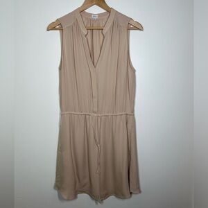 Aritzia Babaton Beige Benedict Silk Dress Size Medium